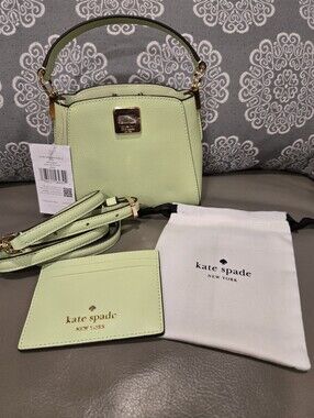 Kate Spade Pastel Green Mini Crossbody with Cardholder